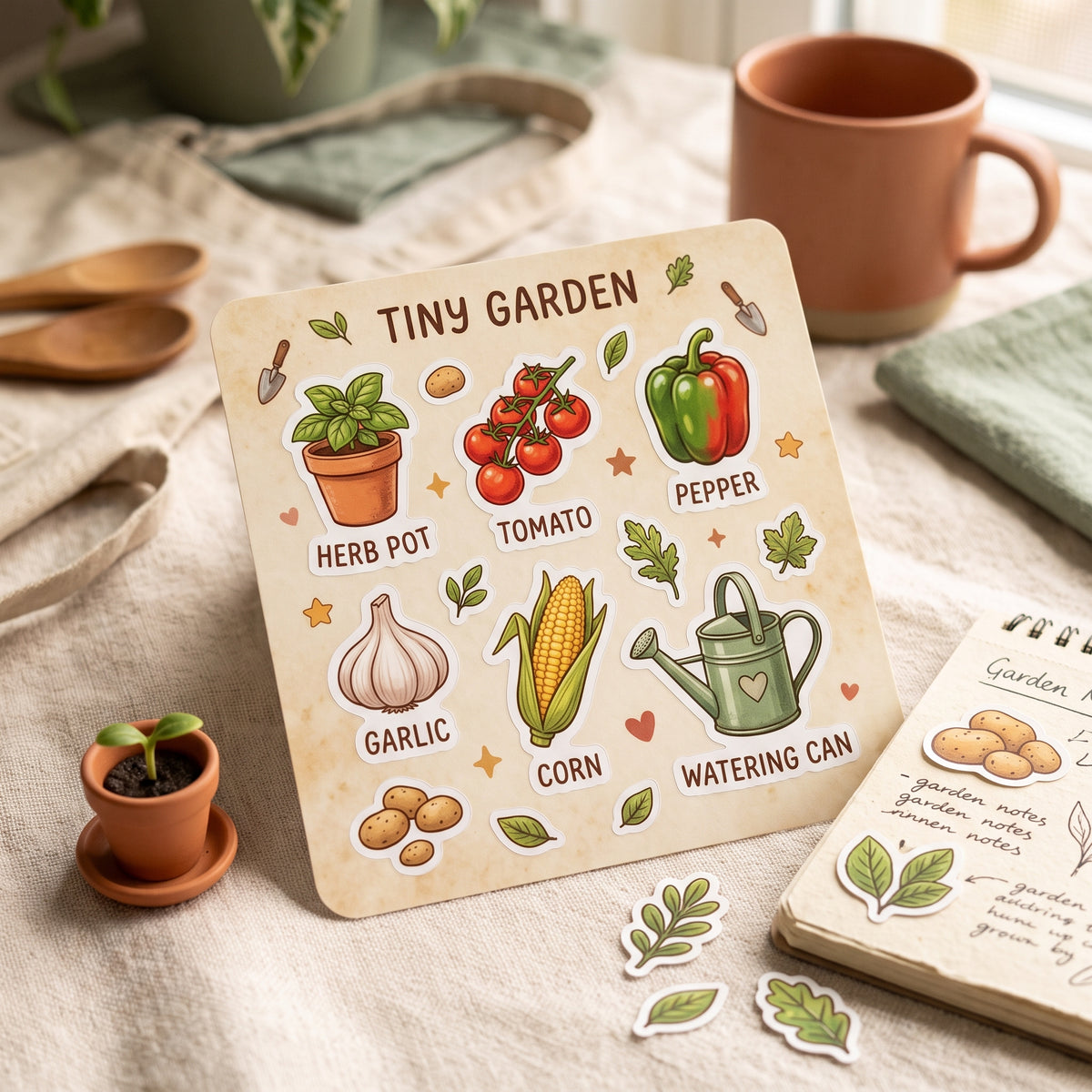 Tiny Garden Sticker Sheet