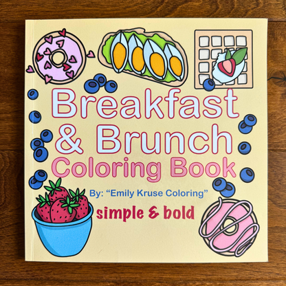 Breakfast & Brunch Coloring Book