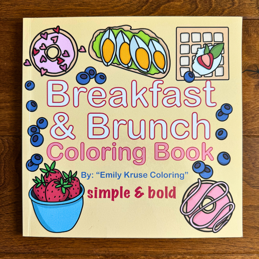 Breakfast & Brunch Coloring Book