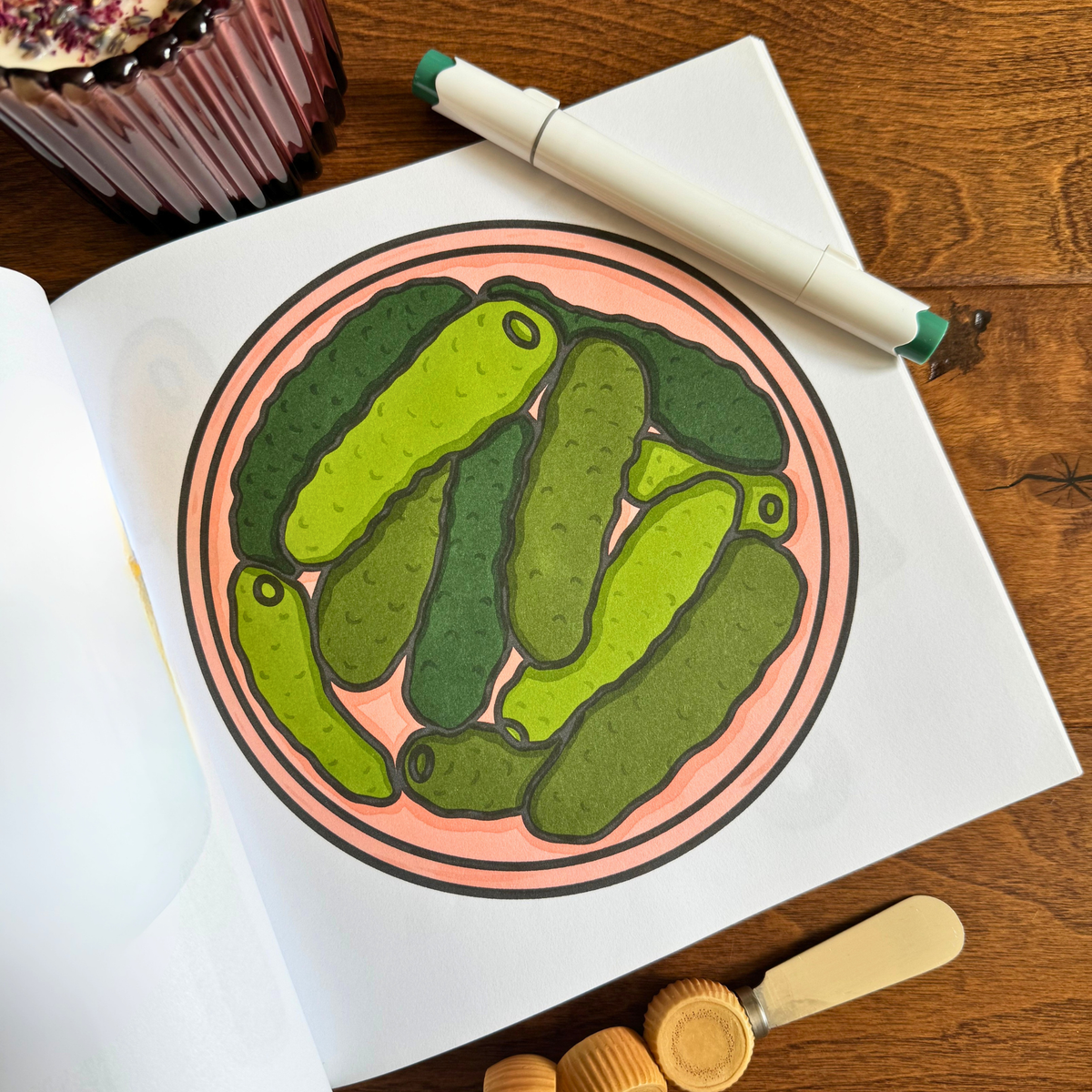 Charcuterie & Cheese Coloring Book