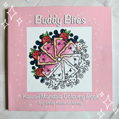 Buddy Bites: Kawaii Mandala Coloring Book