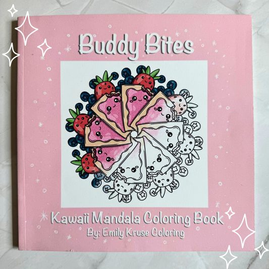 Buddy Bites: Kawaii Mandala Coloring Book