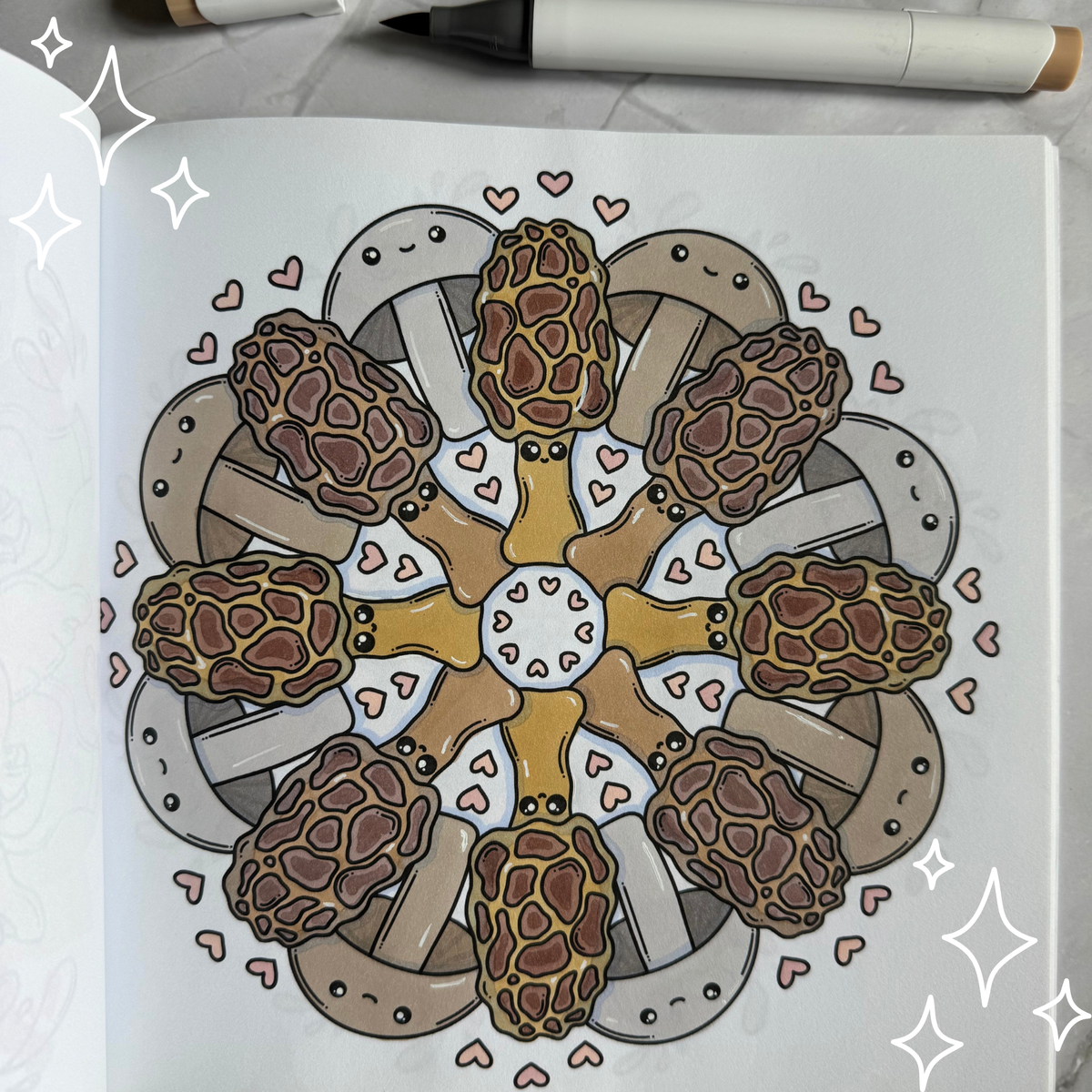 Buddy Bites: Kawaii Mandala Coloring Book