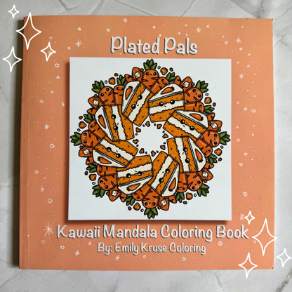Plated Pals: Kawaii Mandala Coloring Book