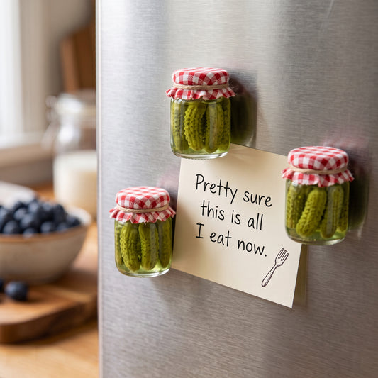 Tiny Pickle Jar Magnet