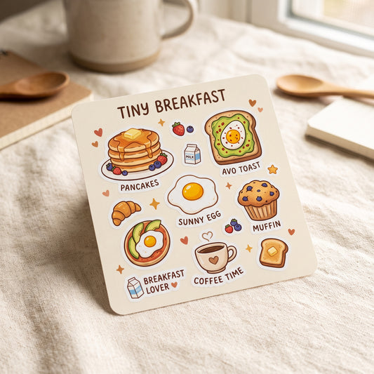 Tiny Breakfast Sticker Sheet